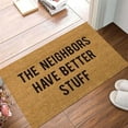 thumbnail image 4 of Carpet, Door Mat - Loetky Doormat Entrance Floor Mat Come Back When You Have Pizza & Beer Door Mat Home and Decorative Indoor/Outdoor Door Mat, 1X Interesting English Topic Floor Mat, 4 of 6