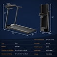 thumbnail image 4 of Spaco Folding Treadmill for Walking Running with LED Touch Screen for Home and Gym, Home Fitness Equipment for Walking & Running , Cardio Exercise Machine, Preset and Adjustable Programs, 4 of 7