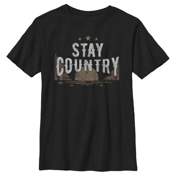 Boy's Lost Gods Stay Country Graphic Tee Black X Large