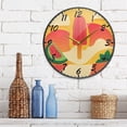 thumbnail image 6 of Round Clock Wall Clock Decorative Clock 11.9" Sizes Clock Nature-themed Summer, 6 of 9