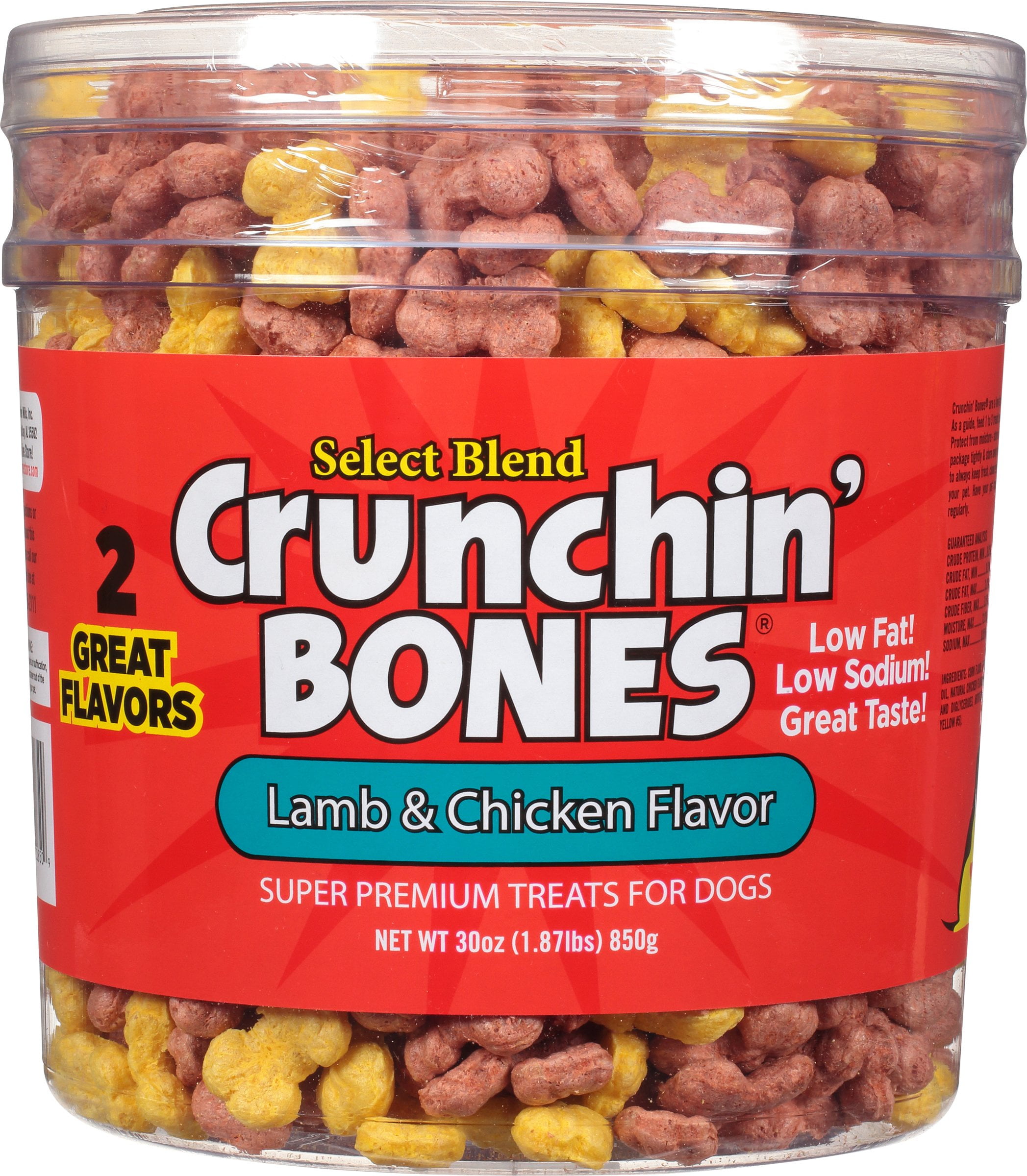 Triumph Pet Dog Treat Crunchin Bones Barrel 30 oz . (1.87lbs) 850g