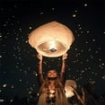 thumbnail image 3 of VASDEV 10 Pcs  Chinese  Paper Lanterns ，Biodegradable for Festivals, Wishes, Memorials, Funerals, Birthdays & Parties，Delivered by Walmart and arrives within 3 days., 3 of 7