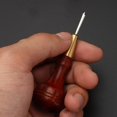 thumbnail image 4 of Herramienta de punzón de , hoja de forma de diamante de de material cuero, cosido , punzón en apariencia de calabaza, punzón para rascar Marrón rojizo de 3 mm Baoblaze Punzón de costura, 4 of 8