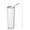 White, variant on 1pc 20oz Skinny Tumbler with Straw and Brush, Vacuum Insulated Tumbler Cup Double Wall Leak-proof Coffee Mug, Coffee Tumbler for Hot Cold Drinks, Travel Thermal Water Tumbler for Office,Outdoor