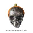 thumbnail image 3 of Adornos de escritorio de calavera de calabaza malvada de Halloween para jardín al aire libre (estilo C), 3 of 7