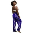 thumbnail image 2 of BintaRealWax African Women's Casual Trousers African Batik Pure Cotton Fabric Stretch Trousers, 2 of 3