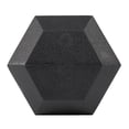 thumbnail image 3 of Fixed Dumbbell, 60LB Rubber Coated Dumbbell Free Weights with Solid Cast-Iron Core Grip, 3 of 5