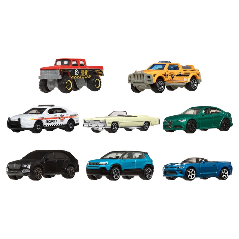 Matchbox Die-Cast Toy Cars, 1:64 Scale, Set of 8 + 1 exclusive