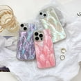 thumbnail image 5 of Mother of Pearl Glitter Phone Case for iPhone 13/14,Bling Shiny Real Seashell Pattern Slim Glossy Sleek Stylish Trendy Protective Shockproof Girls Women Cover(iPhone13/14 6.1",White), 5 of 9