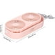 thumbnail image 3 of Pink Usb Desk Fan Mini Quiet Desktop Fan With 3 Adjustable Speeds Small Electric Fan For Office Home Car Traveling 23x12x5cm (pink 1pc), 3 of 5