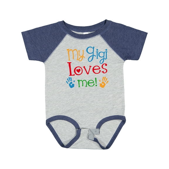 Inktastic My Gigi Loves Me Grandchild Boys or Girls Baby Bodysuit