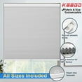 thumbnail image 1 of Keego Cordless Cellular Shades 100% Blackout Honeycomb Window Shades Size and Color Customizable for Home Bedroom Kitchen Office Living Room Decor Gray 43"W x 64"H, 1 of 8