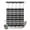 Jet Black, White, Monochrome, Onyx, variant on No Hook Shower Curtain, Black Brown Stripes Shower Curtains for Bathroom with See Through Top Window, Farmhouse Modern Striped Waterproof & Washable Bath Curtain Stand Up Stall 36"x72"