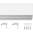 thumbnail image 4 of GMA Group Classic Cordless Blackout Roman Shades for Windows - Window Blinds with Blackout Shades Room Darkening Blinds - 35 Inch Width x 64 Inch Length in White, 4 of 6