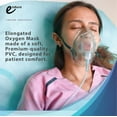 Endure Elongated Oxygen Mask with 6.8' Tubing and Adjustable Elastic