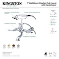 thumbnail image 2 of Wall-Mount Clawfoot Tub Faucet, Brushed Nickel, Tub Wall Mount CC541T8, 2 of 2