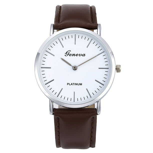 Reloj de correa de dos pines Reloj de mujer para hombre Reloj de cuarzo para estudiantes