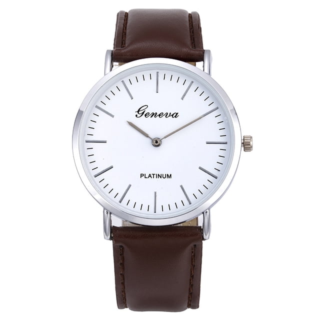 Reloj de correa de dos pines Reloj de mujer para hombre Reloj de cuarzo para estudiantes