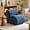 Navy Blue, variant on Villeston Modern Designer Corduroy Accent Chair, Upholstered Lounge Armchair with Solid Wood Armrests & Minimalist Metal Frame, Luxury Reading Chair for Living Room, Bedroom,Yellow