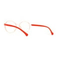 thumbnail image 4 of Child Size Round Thin Plastic 100% Blue Light Flitering Computer Glasses Orange, 4 of 4