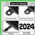 thumbnail image 4 of Giant Black 2024 Graduation Balloons for Class of 2024 Celebrations, 42 Inch Number Balloons Perfect for Festive Decorations and Memorable Graduation Events, 4 of 5