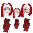 thumbnail image 2 of iHapHap Matching Family Christmas Pajamas Red Plaid Gnomes Sleepwear Set, 2-3T-Kid, 2 of 5