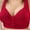 Red bras, variant on Womens Plus Size Bras Full Coverage Front Closure Wirefree Comfort Underwear Bra Ladies Compression Wireless Push up Bralettes