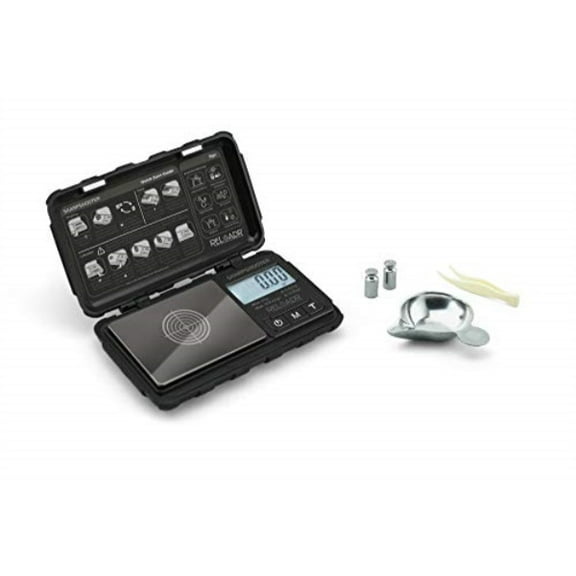 Truweigh Sharpshooter Digital Reloading Scale (20g x 0.001g - Black) Digital Milligram Scale - Powder Scale for Reloading - Ammo Scale - Reloading Equipment Scale - Grain Scale - Precision Scale