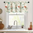 thumbnail image 3 of Branch and Birds Print Curtains Valances for Windows Porch, Thermal Insulated Rod Pocket Green Spring Style Small Curtains and Drapes for Kids'' Room, One Panel, 52 x 18, 3 of 6