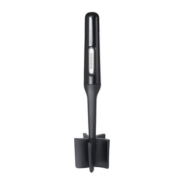 FARBERWARE Nylon Meat and Potato Masher â€“ 5-Blade Ground Meat Chopper, Heat-Resistant to 450Â°F, Safe for Nonstick Cookware, Ergonomic Handle, 10-Inch, Dishwasher-Safe, Black