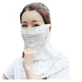 thumbnail image 2 of Women Casual Sunscreen Mask Neck Scarf Mask Print Thin Mask Scarf, 2 of 2