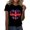 Black, variant on Union Jack T Shirt Women ,Ladies Union Jack Tops Crewneck Short Sleeve Blouse Slim Fit Union Jack Flags Printed Casual Graphic Tee Sunflower Summer Tops Size 8-16