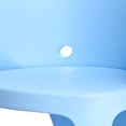 thumbnail image 3 of Fyna 16 Inch Kids Chair with Curved Back- Set of 4- Elephant Trunk Design- Blue, 3 of 5