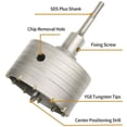 thumbnail image 2 of Masonry Hole Saw Cutter, Designed For Use With Sds Plus Adapter And Industrial Grade Material, Providing High Hardness For Easy Operation In Concrete, Brick, And Cement (110 Mm), 2 of 5
