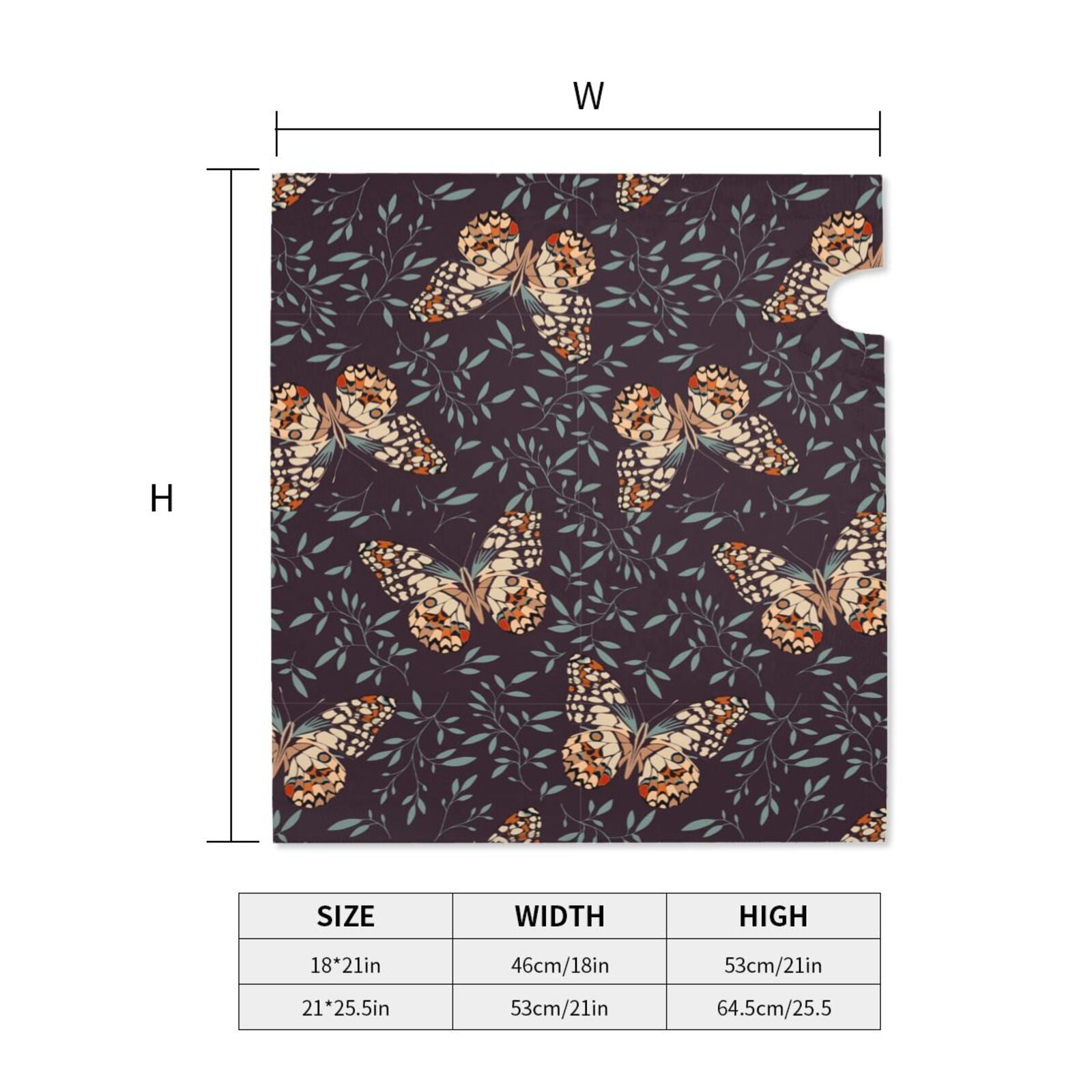 Logiee Butterfly1 Print Post Letter Box Wrap Decor, Mailbox Cover Suitable for Standard Mailbox and Large Size Mailbox,Outdoor Yard Decoration-25.5x21 in