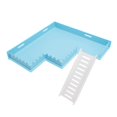 thumbnail image 1 of Hamster Ladder Platform,Hamster Cage Platform Hamster Climbing Ladder Toy Hamster Climbing Platforms Hamster Cage Platforms For Hamster Chipmunk Guinea Pig Bird, 1 of 8