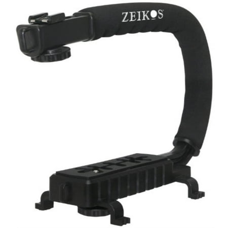 zeikos ze-vh26 deluxe video bracket for camcorders, dslr cameras and point and shoot