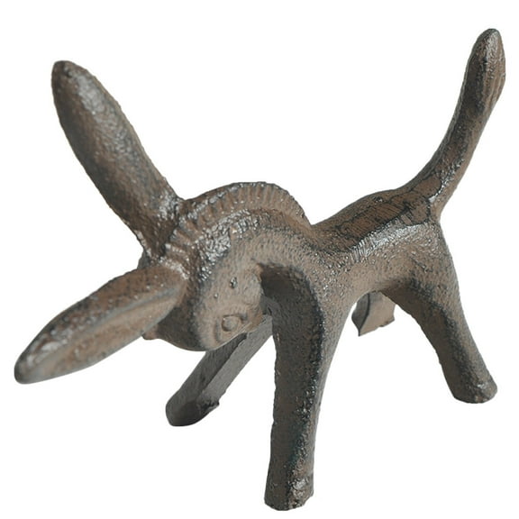MRLESS Vintage Donkey Iron Animal Statue for Home Decor and Collection