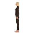 thumbnail image 2 of Bodtek Womens Crew Neck Long Johns Base Layer Set (Black Large), 2 of 5