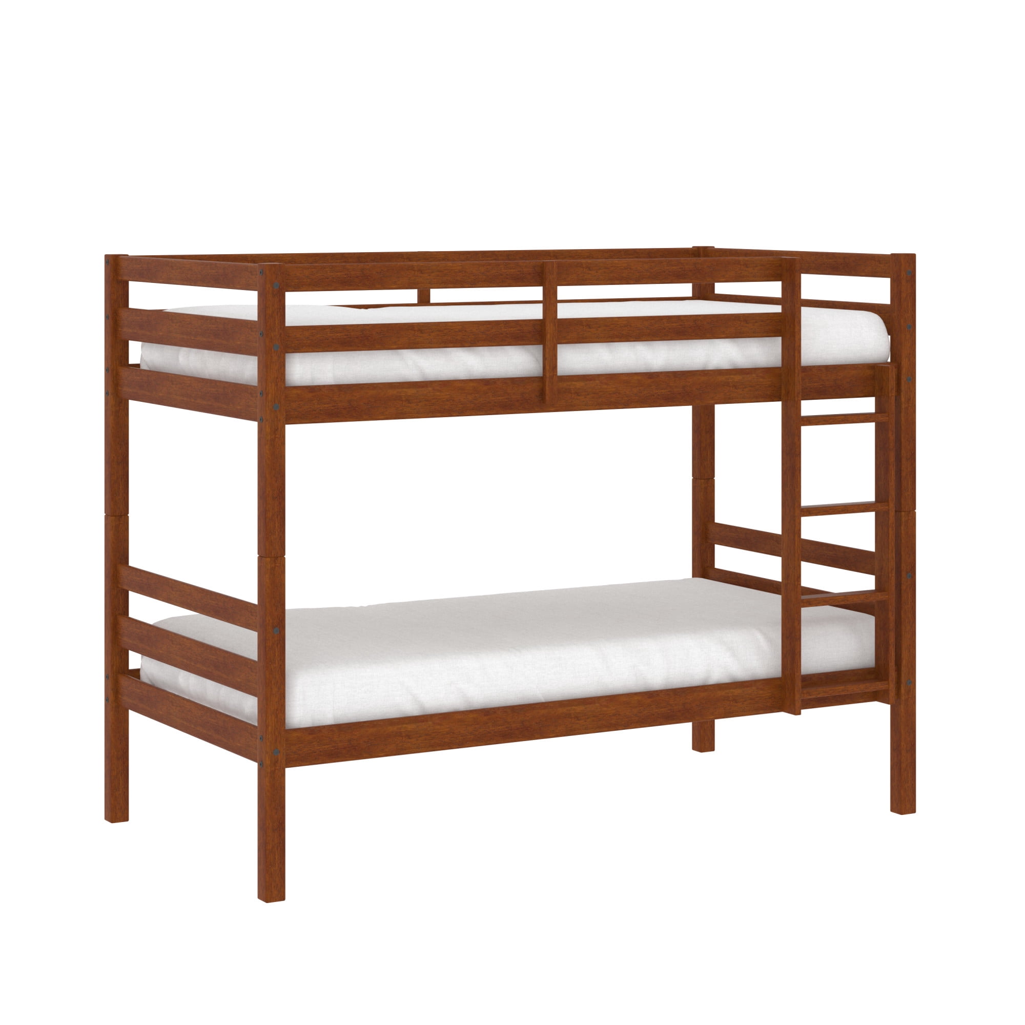 HH2Home Essentials Campbell Wood Twin over Twin Bunk Bed, Oak