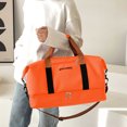 thumbnail image 6 of LACKUST Travel Duffel Bag, Shoe Compartment, Sports Gym, Folding Organizer, Sport,Orange, 6 of 6