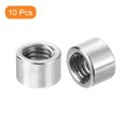 thumbnail image 3 of 10 Pack M8x8x12mm Rod Coupling Nuts for Camera Pan, Silver., 3 of 5