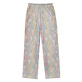 thumbnail image 2 of Wobogo Groovy Pastel Daisy Long Pajama Pants Bottoms Soft Sleepwear with Pockets, 2 of 9