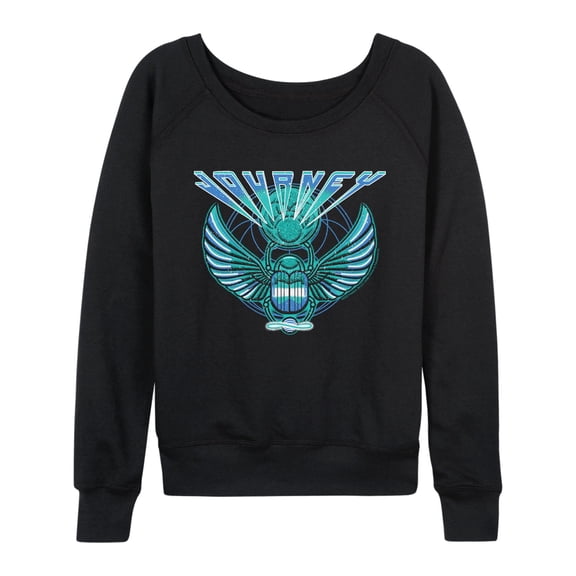 Journey - Scarab Cover Art Lightweight French Terry Wide Neck Long Sleeve Graphic Shirt