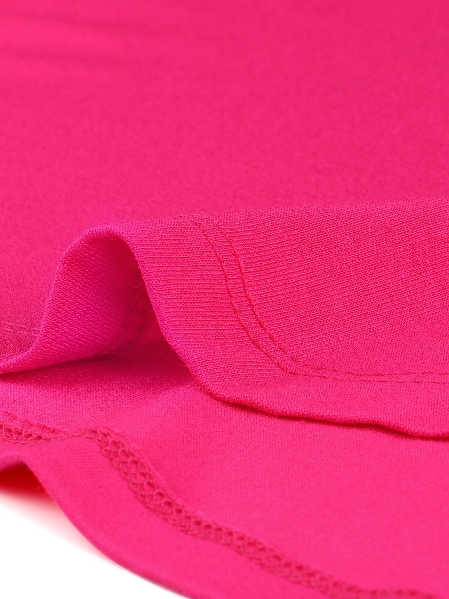 DARING DIVA Women's Casual Stretchy Tunic Asymmetric Hem Top 3XL Hot Pink