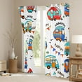 thumbnail image 3 of jejeloiu Cartoon Camper Car Black Out Curtains,Colorful Rv Curtains Pack of 2 (42x63 Each),Happy Camping Bedroom Curtains For Girsl Boys,Microfiber Bedroom Decor, 3 of 6