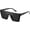 (Matte Black-gray), variant on Square Sunglasses for Women Men Fashion Big Frame Flat Top Sun Glasses Mirror Lens