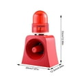 Mulaxen Alarm Horn Siren 120 dB Industrial Warning Light Multipurpose Horn Siren for Gantry
