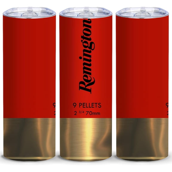 Shotgun Shell Style Insulated Skinny Tumblers Cup Coffee Mug with Lid Creativity Gift 20oz - Reusable Stainless Steel Water Bottle for Hot & Cold Drinks Tea Cup Iced Coffee Travel Mug
