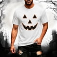 thumbnail image 2 of LILIYA Halloween Shirts for Men Jack-O'-Lantern Face Plus Size Funny Adult Family Couple Tshirts Casual Short Sleeve Crew Neck Novelty Graphic Tee, 2 of 3